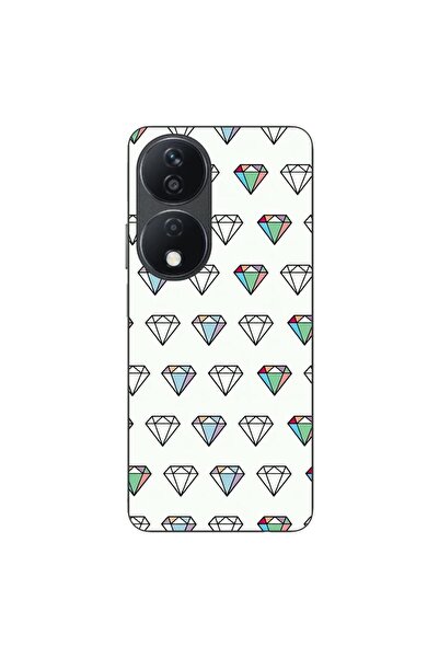 OEM Калъф, съвместим с Honor X7b, силиконов гел TPU, с диамантен десен, прозр...