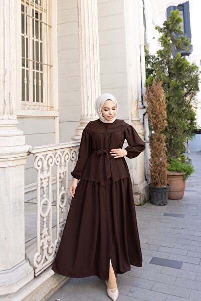 GÖZDE GİYİM Dress with Buttons Casual