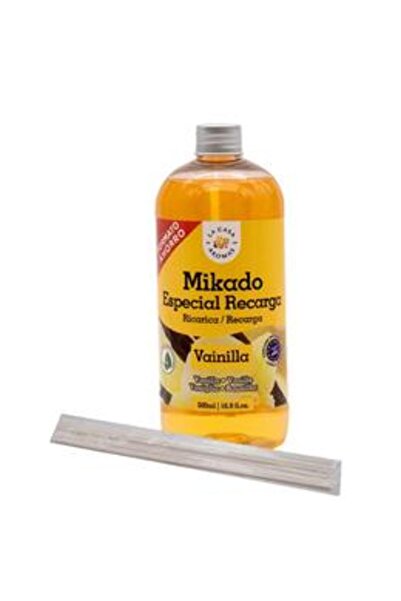 Mikado Rezerva Parfum de Camera cu Betisoare Rattan Vanilie Mikado, 500 ml