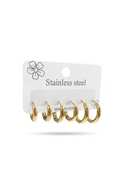 Mestore Soft Shine Six Ring Earring Set