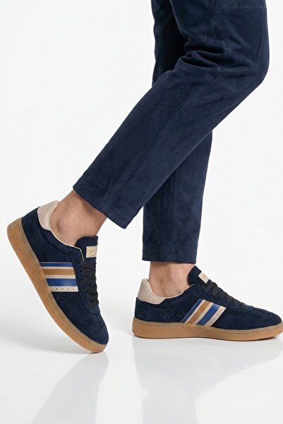 grijak Navy Blue Lace-Up Unisex Sports Shoes