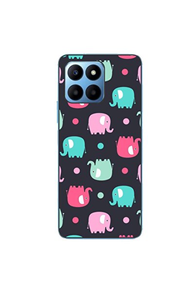 OEM Husa compatibila cu Honor 70 Lite Silicon Gel Tpu Model Pattern Elefant