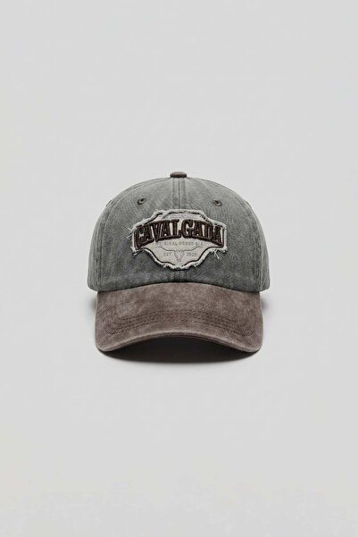 ablukaonline Men's Patch Embroidered Washable Baseball Cap Khaki Green