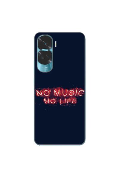 OEM Husa compatibila cu Honor 90 Lite 5G Silicon Gel Tpu Model No Music No Life