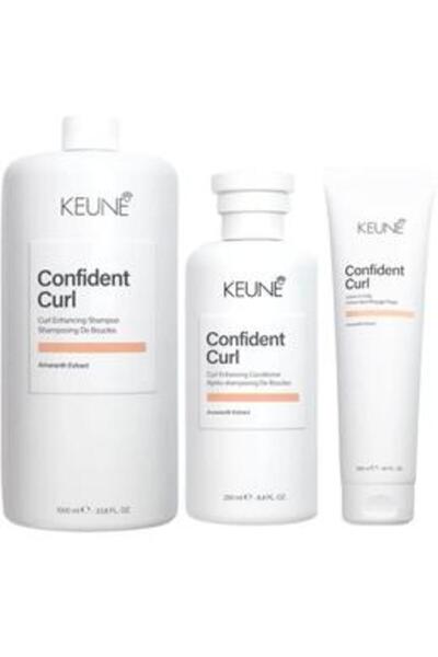 Keune Pachet pentru Par Cret - Confident Curl Curl Enhancing: Sampon 1000 ml,...