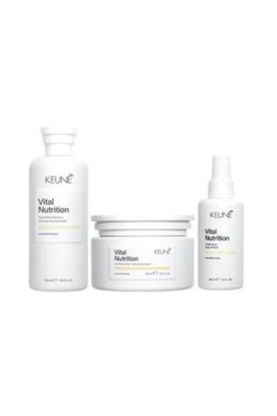 Keune Hair Nourishing Package - Vital Nutrition Nourishing: Shampoo 300 ml, M...