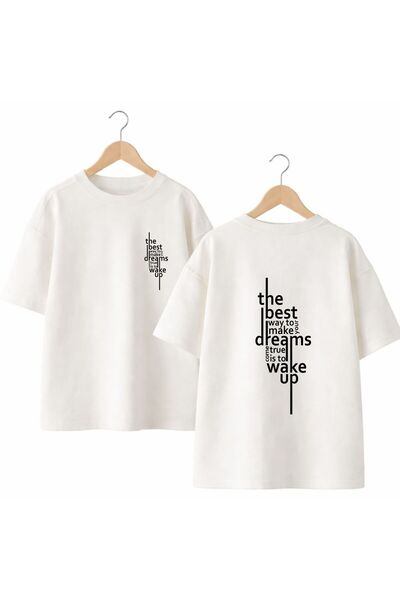 playwear The Best Text Printed on the Back and Front Chest, 100% Cotton Overs...