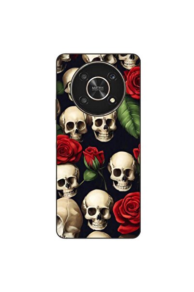 OEM Husa compatibila cu Honor X30 Silicon Gel Tpu Model Skulls and Roses