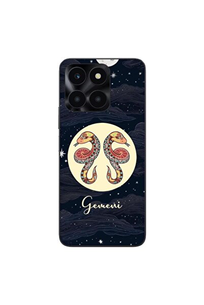 OEM Case compatible with Honor X6a Silicone Gel Tpu Pattern Horoscope Gemini