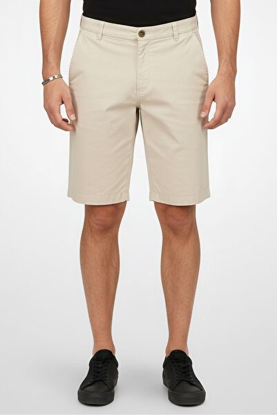 Nautica Men Solid Chino Shorts, Beige