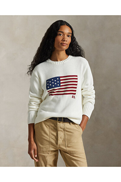 Ralph Lauren Black Label İkonik Bayrak İşlemeli Kazak