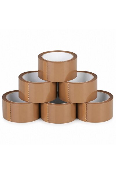 Crocodileskids Set of 6 Low-Noise Adhesive Tape Rolls for Packaging Parcels a...
