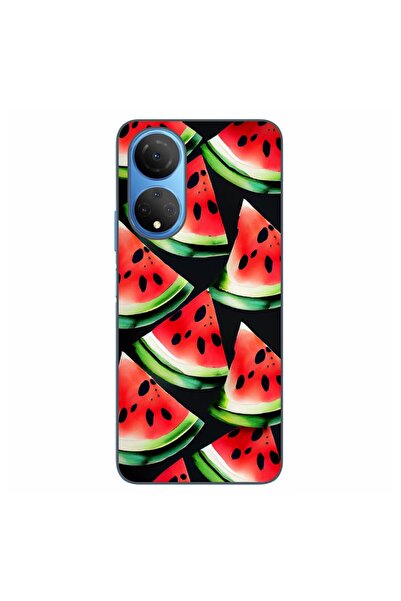 OEM Θήκη συμβατή με Honor X7 από σιλικόνη gel TPU με σχέδιο φέτες καρπουζιού