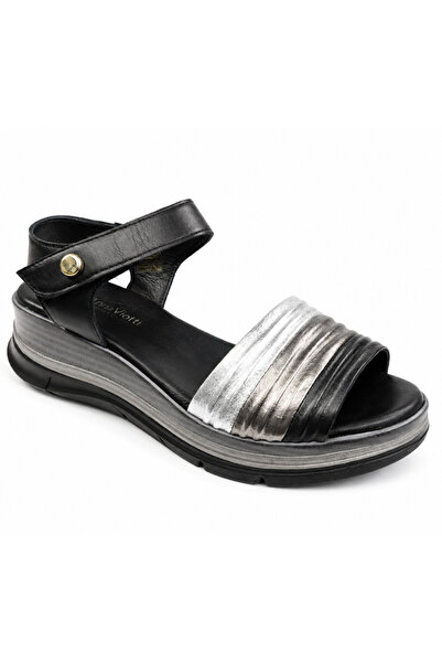Anna Viotti Sandale dama piele naturala D22 S629-negru-38