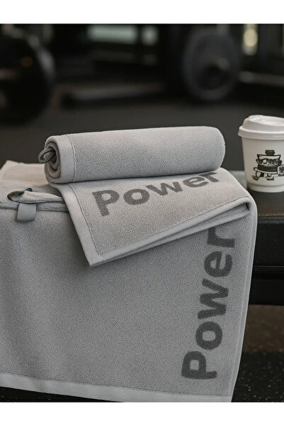 Cannon Sports Gym Towel 100% Cotton Grey