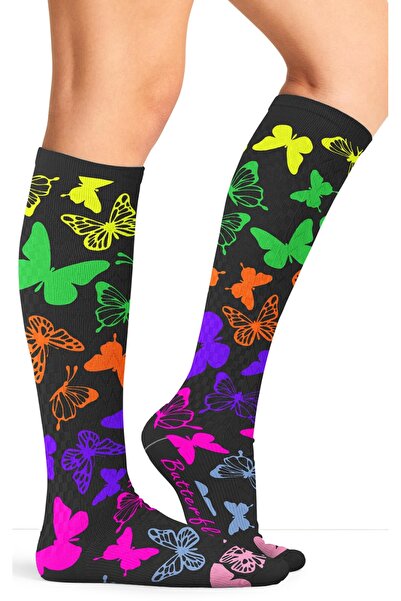 Cherokee Footwear Șosete de compresie Cherokee Anti Social Butterflies 10-15 ...