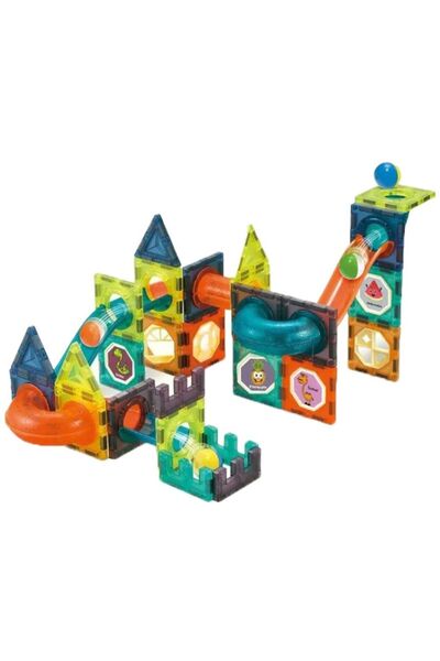 Little Learners - Magnetic Blocks For Early STEM Learning - Pack Of 66