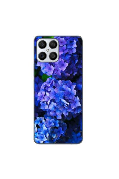 OEM Case compatible with Honor X8 Silicone Gel Tpu Hydrangea Pattern