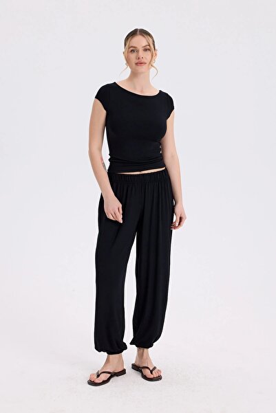 LE POLE HOFLICH - KAYIK YAKA FLARE KOL T-SHIRT