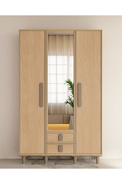 miracool Karanfil 3 Kapaklı Gardrop / Dolap / Komple MDF