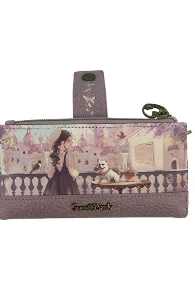 Sweet Candy Doll Wallet with Removable Card Holder and Mini Button Flap for W...