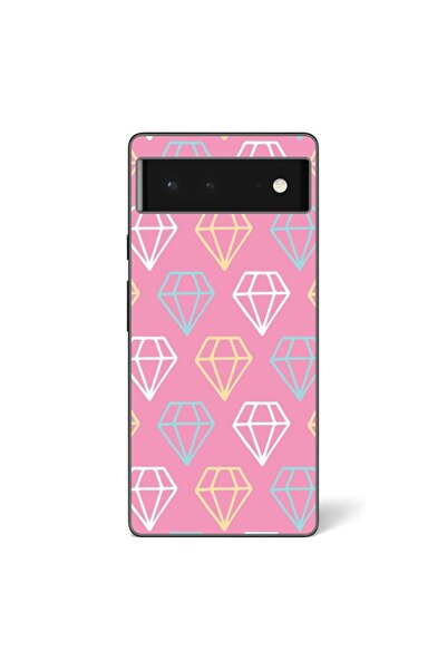 OEM Husa compatibila cu Google Pixel 6 Silicon Gel Tpu Model Diamond Pattern ...