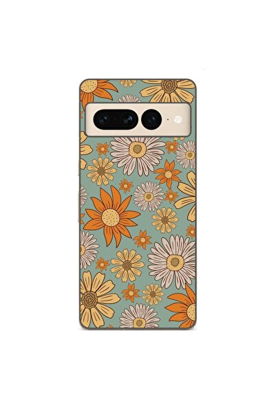 OEM Husa compatibila cu Google Pixel 7 Pro Silicon Gel Tpu Model Vintage Meadow
