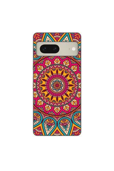 OEM Husa compatibila cu Google Pixel 7 Silicon Gel Tpu Model Vibrant Mandala