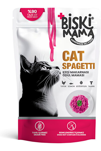 Biskimama KEDİ MAKARNASI ÖDÜL MAMASI BÖĞÜRTLENLİ - CAT SPAGETTI