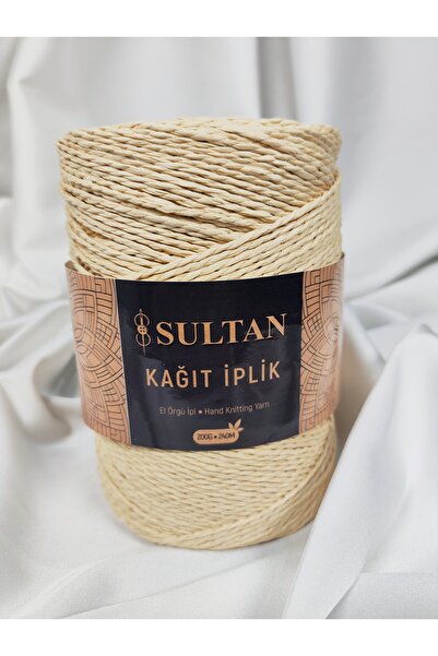 Sultan Ață de hârtie pentru tricotat manual 200gr.-240mt. (1 bucată) - Culoar...