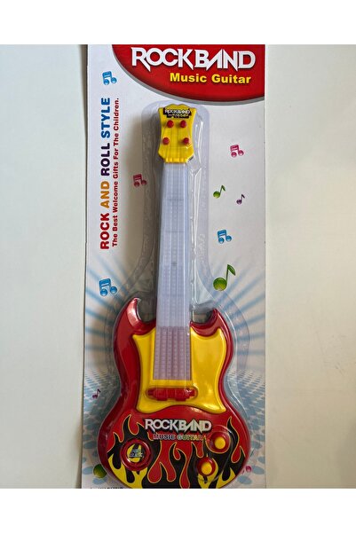 mavi su dünyası Pilli Müzikli Gitar 39 Cm Renkli