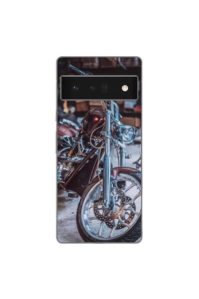 OEM Husa compatibila cu Google Pixel 6 Pro Silicon Gel Tpu Model Harley Garage