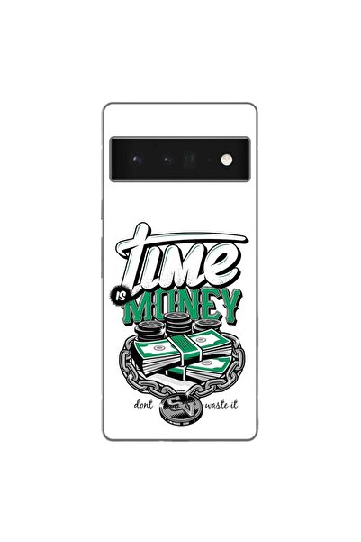 OEM Husa compatibila cu Google Pixel 6 Pro Silicon Gel Tpu Model Mesaj Time I...