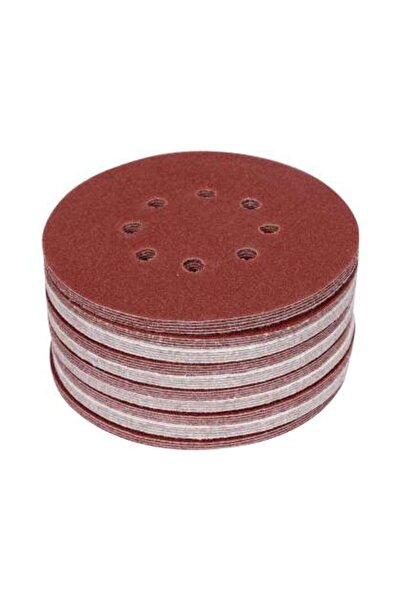 yato Set 50 Discuri Abrazive Velcro, 150Mm, 8 Găuri, P60