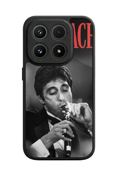 BGAKSESUAR حافظة XlAOMI Mi 17 5G المتوافقة مع تصميم Scarface اللامع الفاخر