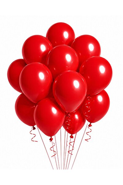 Sev-AL Balonları Kırmızı Aşk Temalı Parti Balonu 5’li Set 11 İnç Lateks Balon...