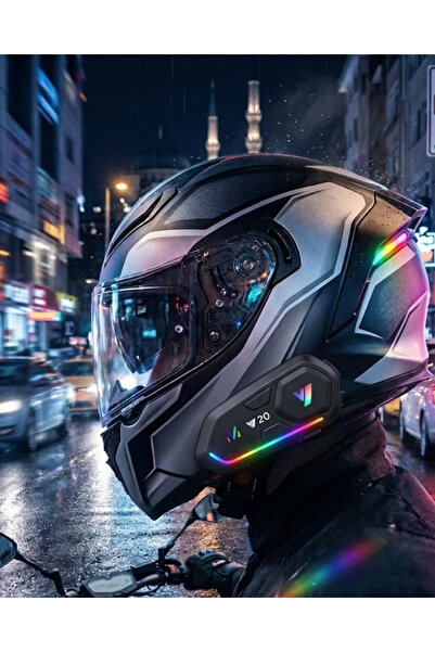 Lisinya Şarjlı Motosiklet Kask Intercom Kulaklık Bluetooth 5.3 Teknolojisi -