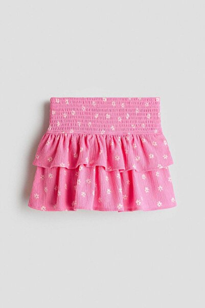 H&M Crinkled tiered skirt