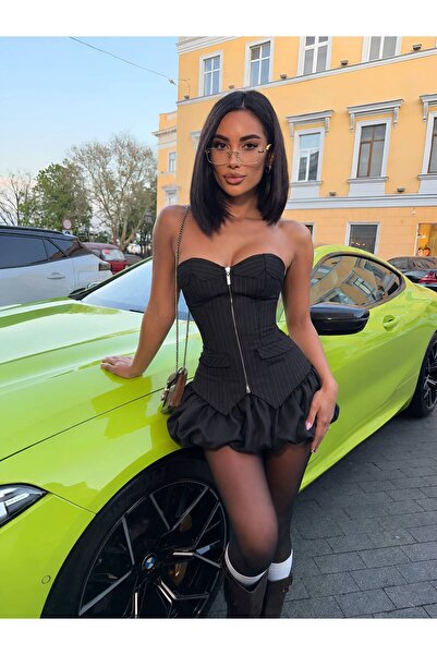 WellWay Set din două piese Pamela, cu dungi, din țesătură dublă, cu fermoar, ...
