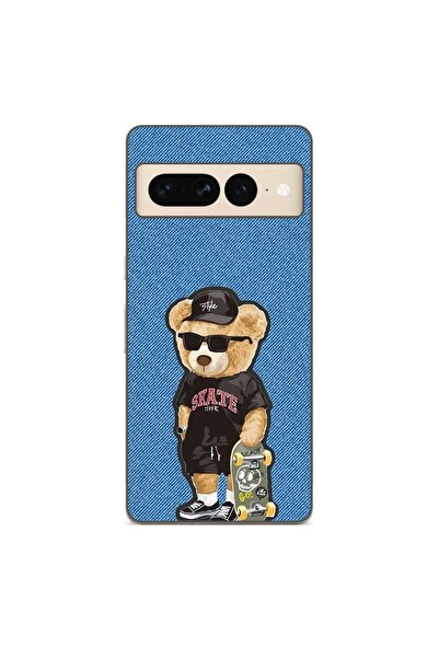 OEM Husa compatibila cu Google Pixel 7 Pro Silicon Gel Tpu Model Bear Skate F...