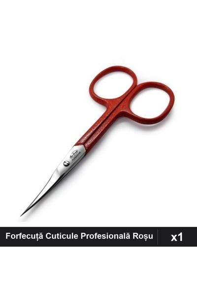 One Group Forfecuță Profesională Cuticule Roșu, 1 Bucată, Manichiura