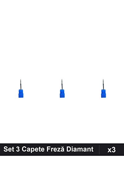 NAİLS Set 3 Capete Freză Diamant Unghii, Manichiură Profesională, Accesorii A...