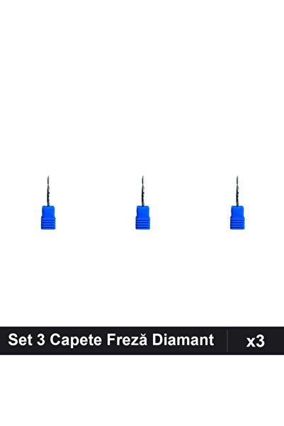 NAİLS Set 3 Capete Freză Diamant Unghii, Manichiură Profesională, Accesorii P...