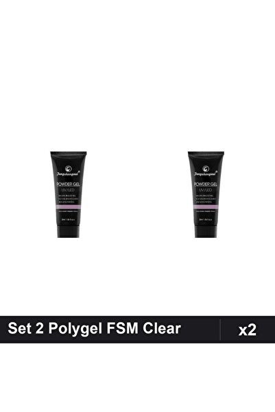 FSM Set 2 Polygel 30ml Clear Nr.01, Constructie Unghii, Gel UV/LED