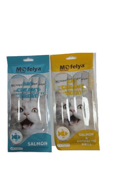 SOMONLU KREM KEDİ ÖDÜL MAMASI KARIŞIK 15 G 4' LÜ PAKET X2