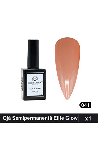 global fashion Ojă Semipermanentă Elite Glow 15ml, Gel Polish UV/LED, Set 1 B...