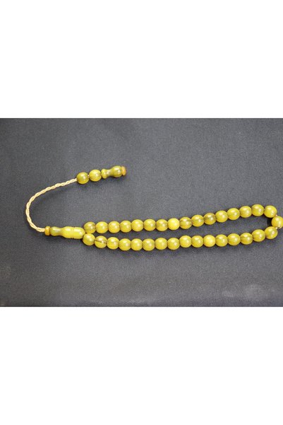 dnz DENİZ AHŞAP Master Workmanship Crimped Amber Prayer Beads