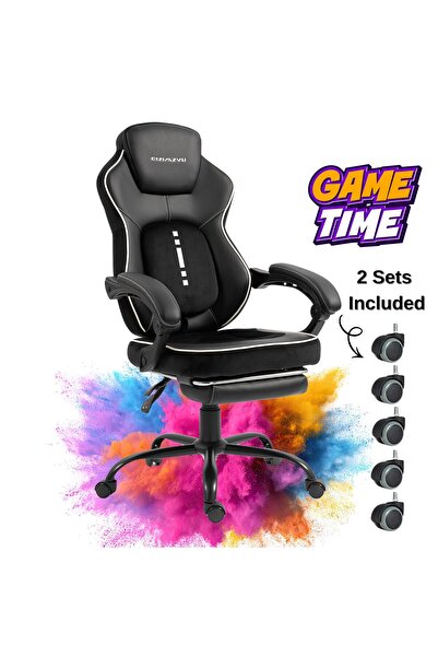 Kdhome Scaun Gaming Ergonomic Premium Profesional Apex Fusion EIZI, Piele Eco...