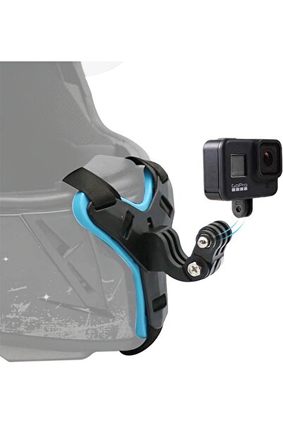sharpdo Motorcycle Helmet Chin Mount for GoPro Camera Anti-Slip Anti-Shock Bl...