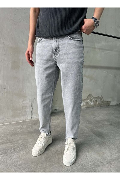 DIFRANSEL JEANS Comfortable Fit Light Gray Boyfriend Jean Pants